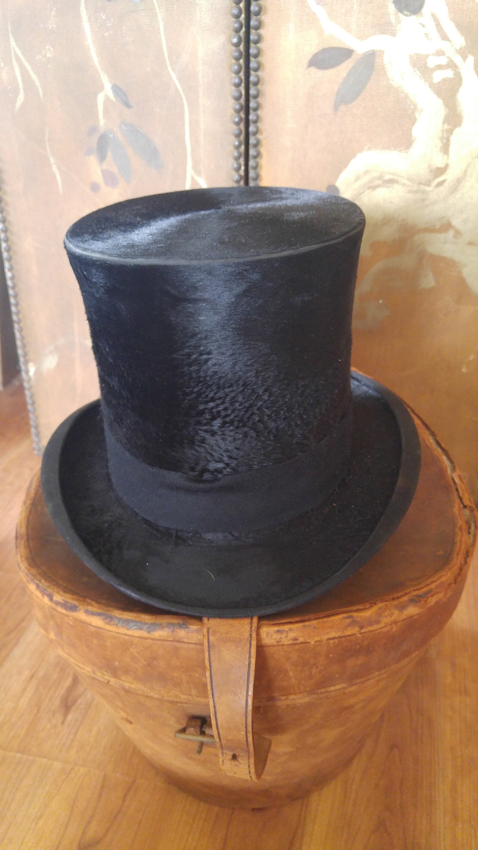 1890's Tall Top Hat by Knox New York in Original Leather Etsy