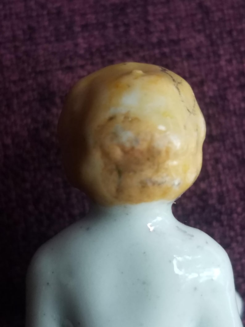 Antique Victorian rare frozen Charlotte, glazed porcelain/ China in wonderful condition bild 4