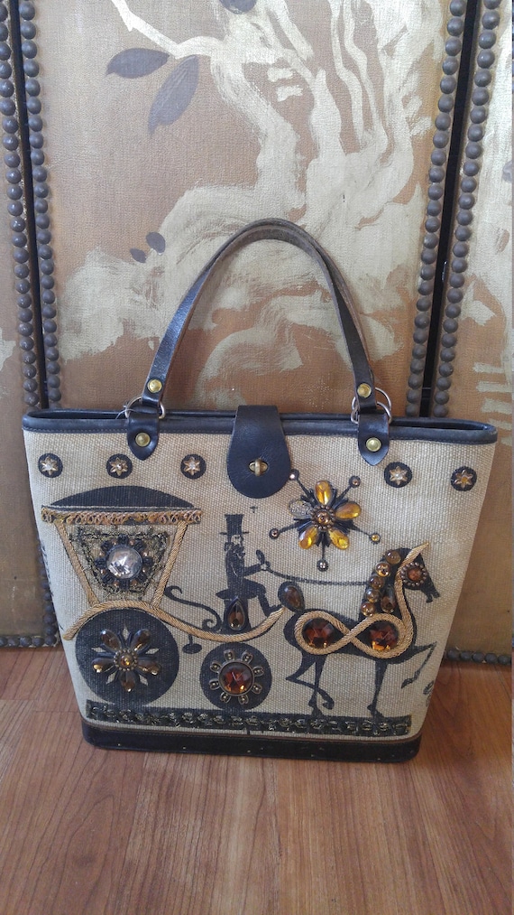 70's Enid Collins Carriage Trade hand bag