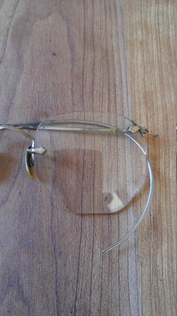 30s hexagonal ful vue gold filled spectacles - image 4