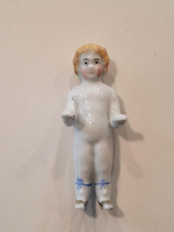 Antique Victorian rare frozen Charlotte, glazed porcelain/ China in  wonderful condition