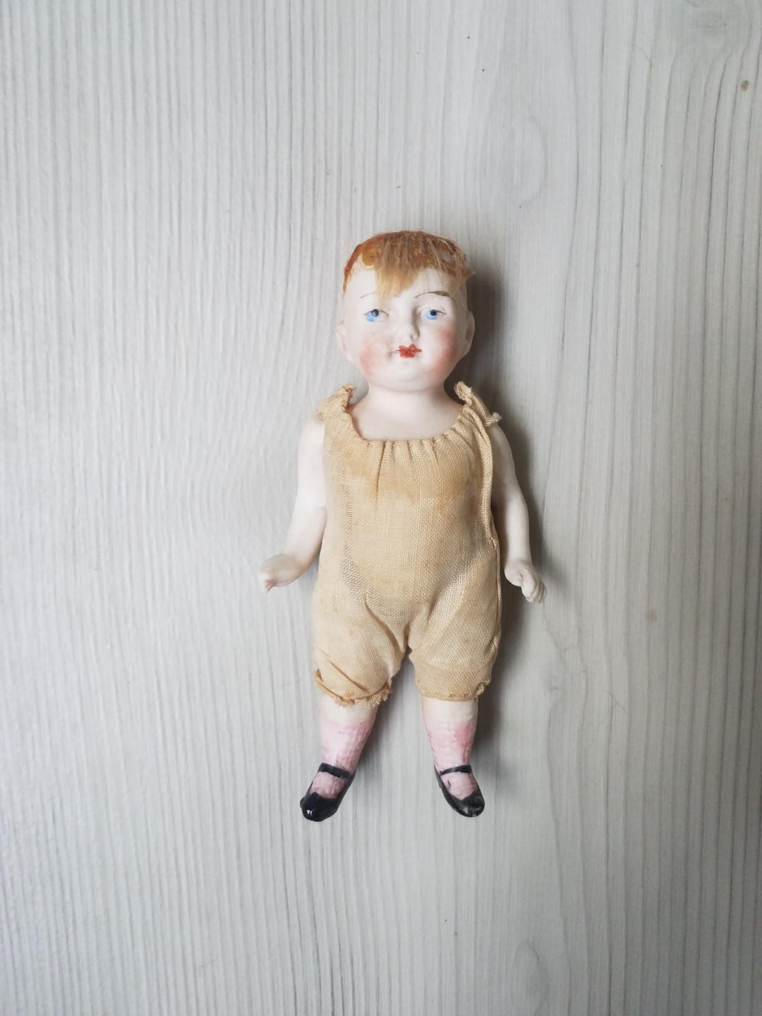 Antique All Bisque 1890s Little German Mignonette Doll Mold #8491