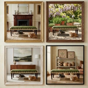 Banc rembourré, meubles faits main, banc avec repose-pieds, tapis kilim banc, banc ottoman, banc aztèque, décoration de ferme, repose-pieds, BANC 253 image 4
