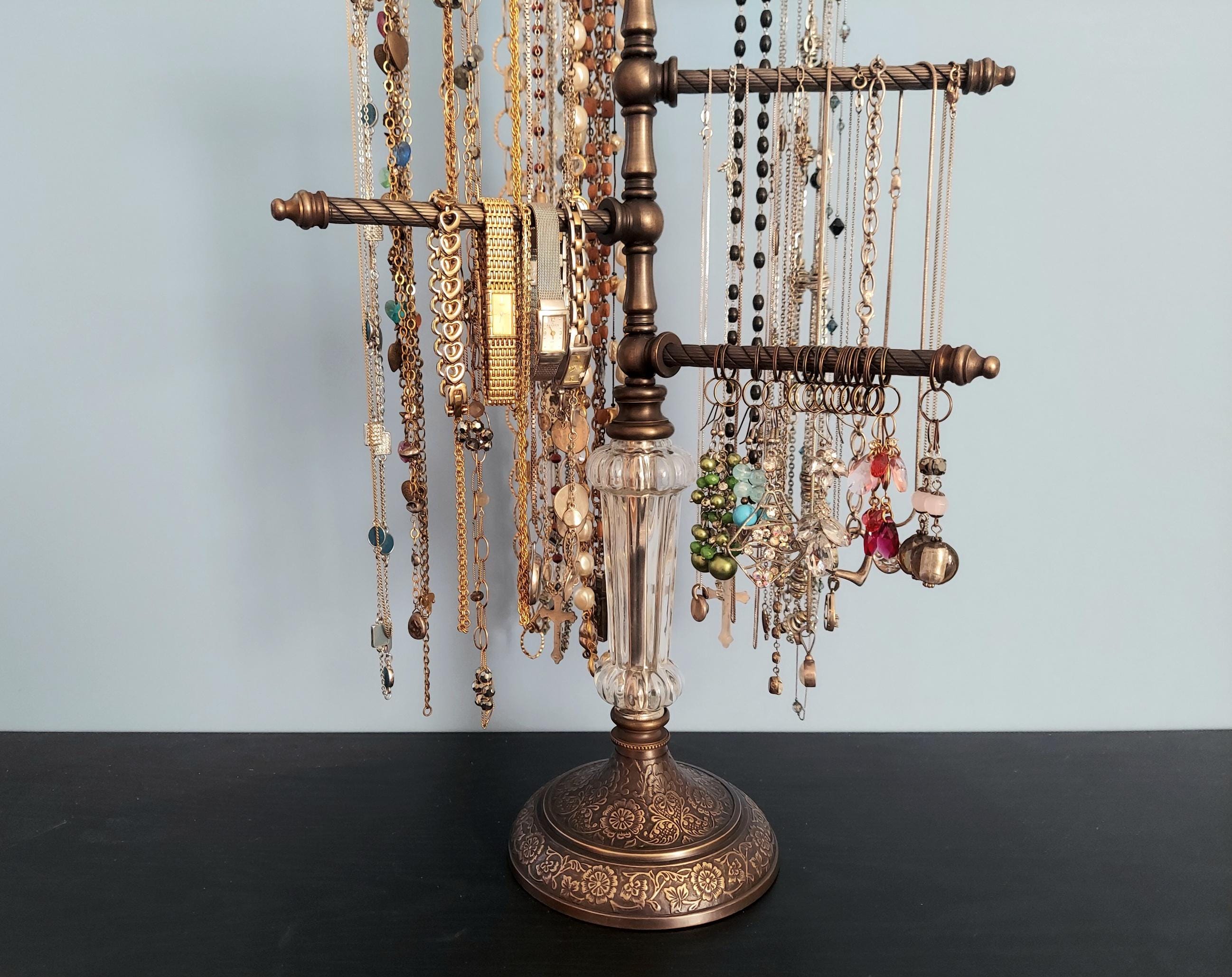 EXCLUSIVE DESIGN 6-arm Adjustable Jewelry Organizer on