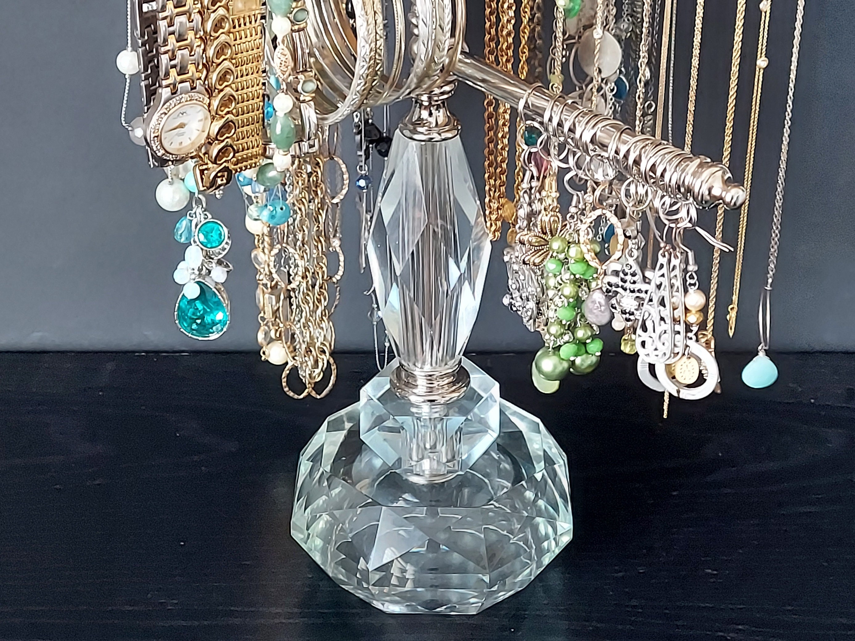 Home Décor Frames & Displays Long Necklace Holder Bracelet and Earring