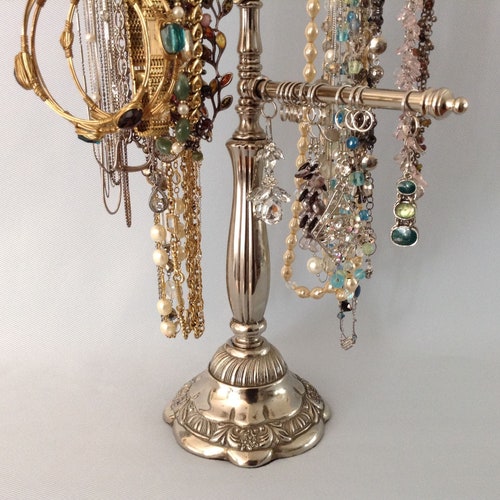 Home Décor Frames & Displays Long Necklace Holder Bracelet and Earring