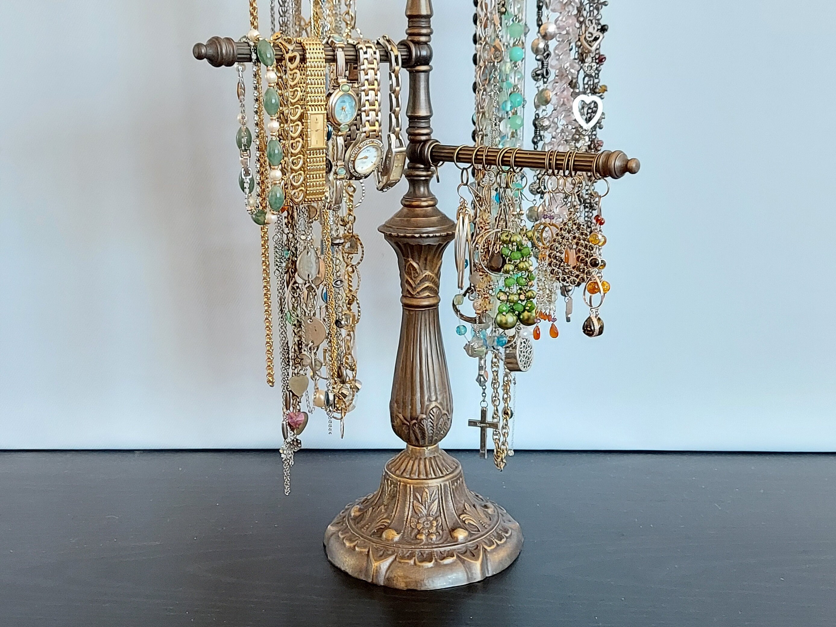 Home Décor Frames & Displays Long Necklace Holder Bracelet and Earring