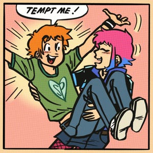 Scott Pilgrim Ramona Flowers Poster – Archie Inspired Art Print (3.8’’ x 3.8’’)