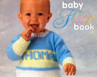 Baby book - cardigans, sweaters, hoodies and more -sizes from 12" - 22" chest knitting pattern 4ply- dk 8 ply- download pdf- english only