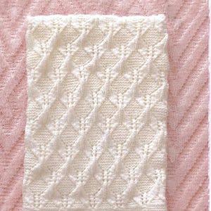 Baby Pram Cot Covers, 4 designs, Simple practical, Hatch Pattern, DK 8Ply yarn Easy Knit Various Size Vintage knitting pattern, PDF download