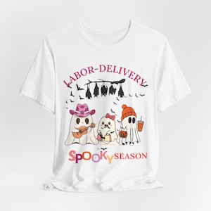 Labor-Delivery Spooky Season Tee | Cute Nurses, Baby Ghosts, Halloween