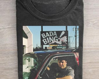The Sopranos Shirt Vintage Bada Bing Tee Tony Soprano Graphic T-shirt Retro TV Show Merch New Jersey Mob Boss Gift Streetwear Top