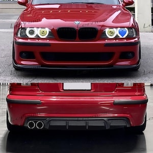 Zestaw tuningowy BMW E39 M Sport ABS Plastic (przedni spojler w stylu HAM + tylny dyfuzor, lewy wydech)