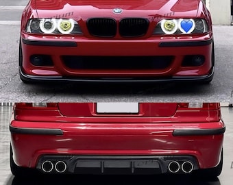 Kit de tuning deportivo BMW E39 M en plástico ABS (borde delantero estilo HAM + difusor trasero con doble escape)