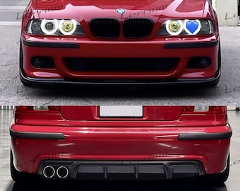 Kit de tuning deportivo BMW E39 M en plástico ABS (borde delantero estilo HAM + difusor trasero de escape izquierdo)