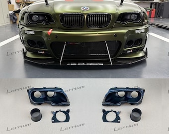 Conducto de admisión de aire frío de 3 pulgadas para faros delanteros BMW E46 pre-restyling 99-02 coupé cabrio