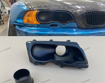 Conducto de admisión de aire frío de 3 pulgadas para faros delanteros BMW E46, lado derecho, pre-restyling 99-02 Coupé Cabrio