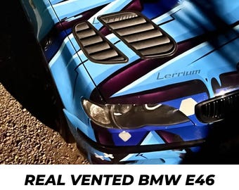 Rejillas de ventilación para capó BMW E46 M3, juego de 4 unidades de plástico ABS