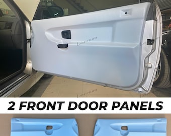 Juego de placas de puerta delanteras para cupé E36, placas de puerta delanteras convertibles E36, placas de puerta E36 de plástico ABS gris