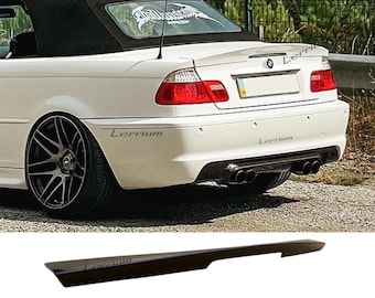 Alerón trasero para maletero BMW E46 Convertible Cabrio CSL negro liso de plástico ABS