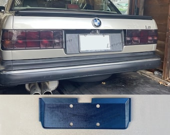 Relleno de matrícula BMW E30 Modelo antiguo (82-87), Marco de matrícula E30 Plástico ABS estadounidense