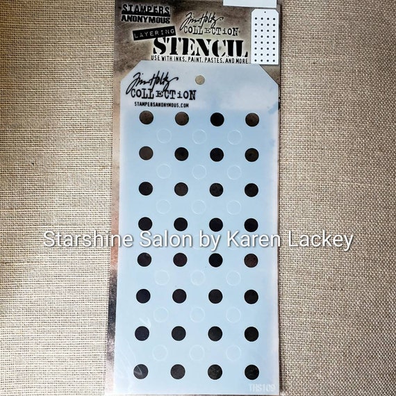 Tim Holtz Layering Stencil Organic Stencil ths106 Stampers Anonymous