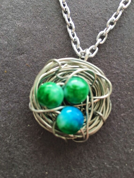 Birds Nest Necklace Wire Wrapped Jewelry Handmade - How To Make A Wire Wrapped Bird S Nest Pendant Birds Nest Necklace Wire Wrapped Jewelry Handmade - How To Make A Wire Wrapped Bird S Nest Pendant