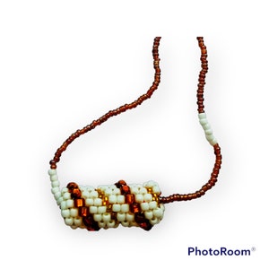Handmade Bead woven necklace.  Original one of a kind necklace.