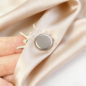 4-pack Magnetic Brooch Converter - No Hole Pin Holder for Lapel Pin and ...