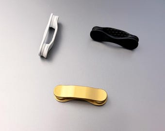 2-Pack Magnetic Glasses Holder Clip, Updated Minimalist Design, No Damage to Clothes, Eyewear Clip for Glasses & Sunglasses