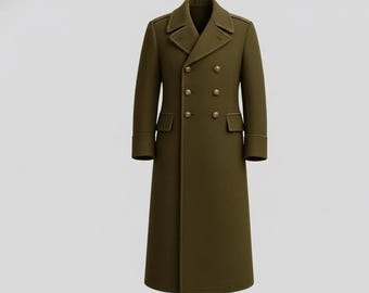 NEW Surplus US Gov Issue Overcoat AG44 Wool Gabardine Lined Army