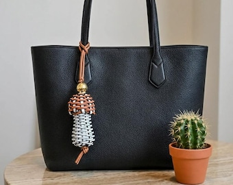 Leather Bag Charm, Mushroom, Keychain Charm, Leather Keychain, Car Charm, Bag Charm, Mom Gift, Gifts For Her, Gifts For Friends, Gift Ideas