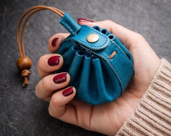 Leather Coin Purse, Mini Leather Pouch, Birthday Gift, Gift For Her