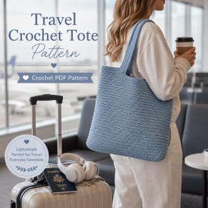 Crochet Bag Pattern ,Crochet Tote Bag Pattern PDF ,Summer Beach Bag Crochet Pattern, Large Market Tote, Beginner Crochet Bag
