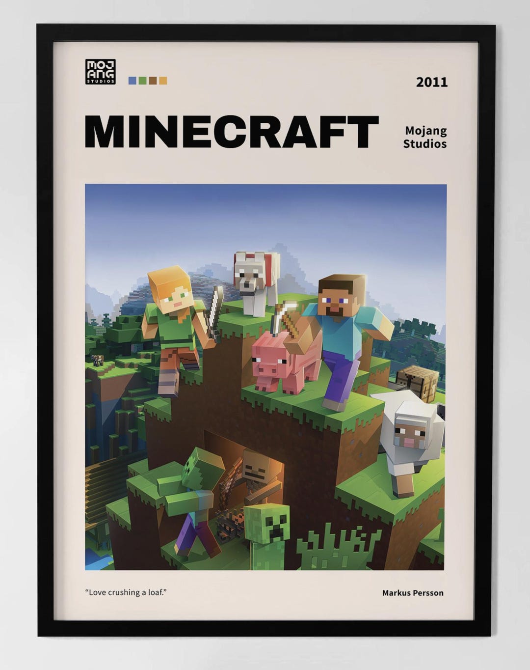 Minecraft | Digital Poster | Anime Wall Art | Printable Poster | Gamer ...