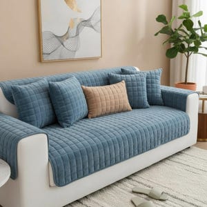Non Slip Sofa Slipcovers & Chair Covers Soft Washable Sofa Cover for Modern Living Rooms