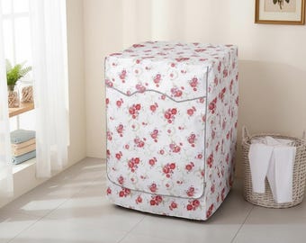 Washing Machine Cover Front Load Washer Shield Laundry Room Decor Modern Appliance Guard Dust Proof Waterproof Protection Heavy Duty Storage