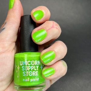 Candy Floss: Kiwi - Neon Green Nail Polish