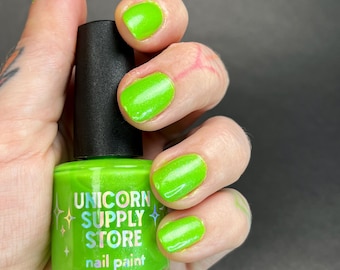 Candy Floss: Kiwi - Neon Grüner Nagellack