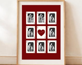 How lucky are we Birthday Gift- Personalized Playing Card Template Printable | Couple Anniversary Gift, Canva Template (Digital Download)