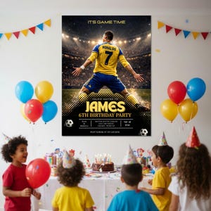 Ronaldo Birthday invites