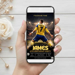 Cr7 kid party invites