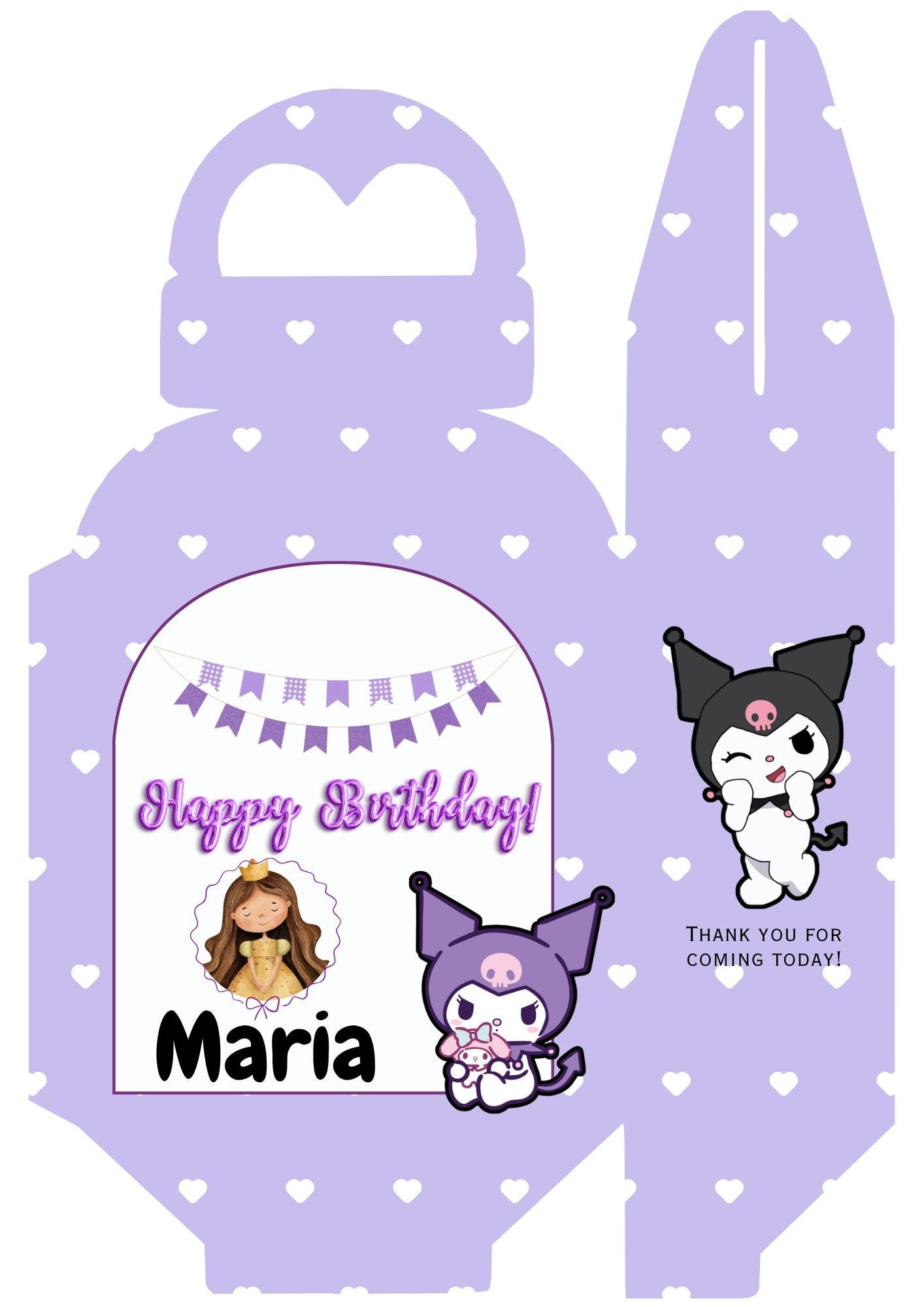Editable ARC Gable Box Template | Birthday & Baptism Favor Box (canva ...