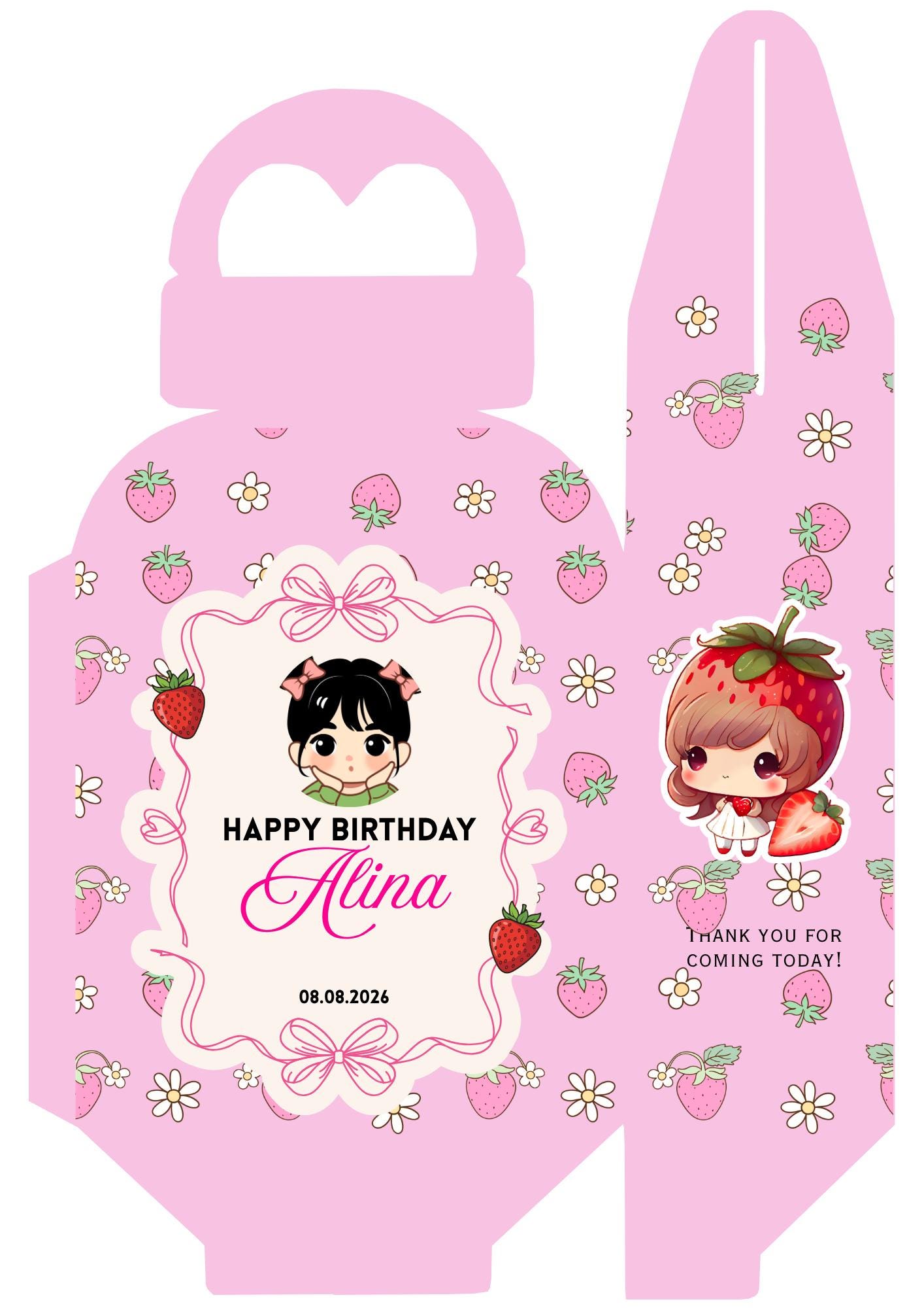 Editable ARC Gable Box Template | Birthday & Baptism Favor Box (canva ...