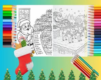 Magic of Christmas Coloring Book | Festive Holiday Coloring Adventure for Kids, Teens, Adults & Seniors | Christmas Art Activity Book