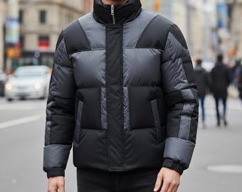 Chaqueta acolchada para hombre – Abrigo de invierno ligero y aislante