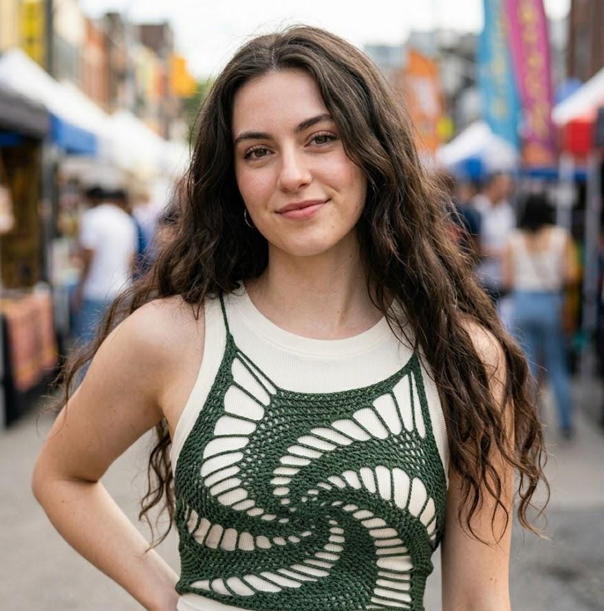 Swirl Bralette Top Pattern