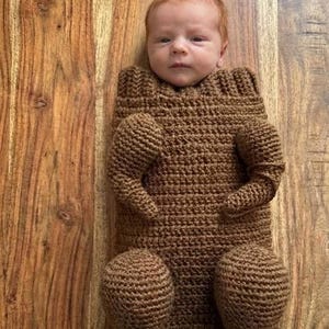 Turkey Swaddle Crochet Pattern PDF, Baby Turkey Cocoon, Newborn Thanksgiving Photo Prop, Instant Download
