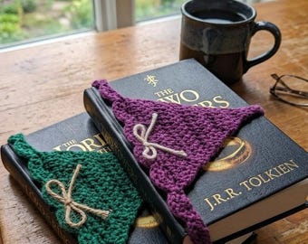 Patrón de marcapáginas de ganchillo con forma de tanga / Marcapáginas de encaje en PDF (Descarga instantánea)