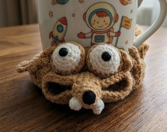 Scrat Crochet Coaster Pattern, Ice Age Inspired Drink Holder (PDF